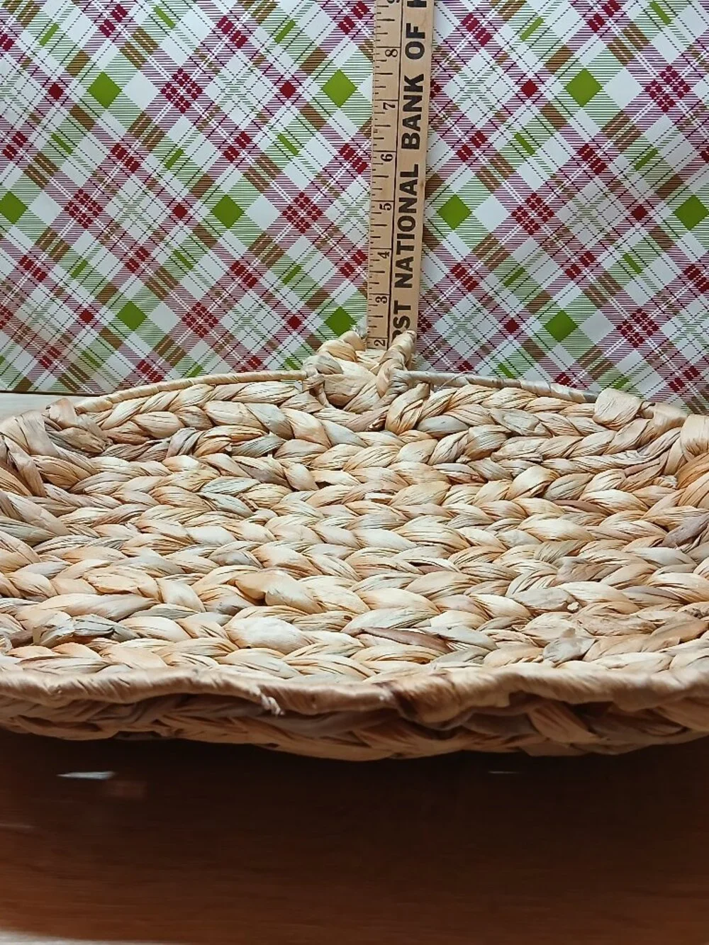 NWT Fall Autumn 2025 Hobby Lobby Pumpkin Shaped Hyacinth Tray Woven Basket